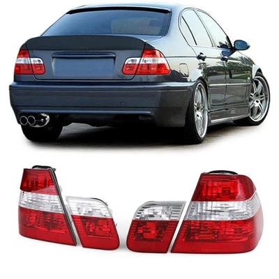Rückleuchten Set Rot Klar passt für 3er BMW E46 Limousine Facelift  2001-2005 - Bild 1 von 4