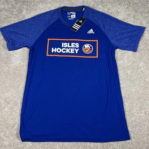 NY Islanders Shirt Men’s Large Adidas Blue NHL Ultimate Tee Isles Hockey NWT - Picture 1 of 7