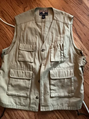 Duluth Trading Vest Mens XXLT TALL Utility Fishing Safari Photography Canvas EUC - Image 1 of 4