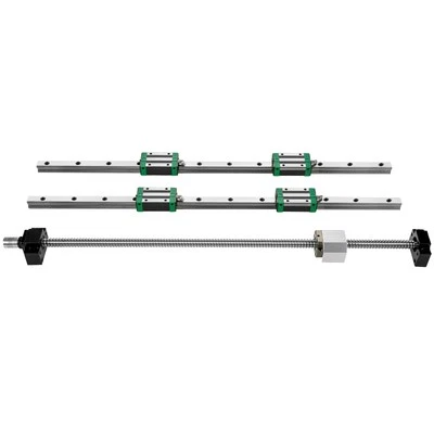 UIMOSO 2stk HGR20-1700mm Linearführung Guide Rail+RM1605-1700mm Kugelumlaufspindel Set