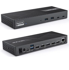 WAVLINK USB C Docking Station 3 Monitors (4K@60Hz), Displaylink Laptop... - Picture 1 of 7