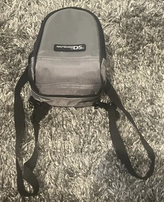 Nintendo DS Mini Backpack Travel Carrying Case Gray Black Bag Foto 1 de 4