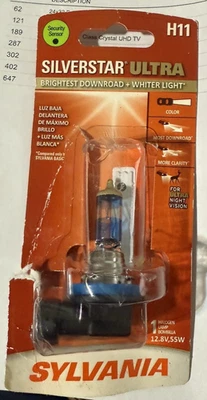 SYLVANIA - H11 SilverStar Ultra - Bombilla halógena de alto rendimiento para faros Foto 1 de 4