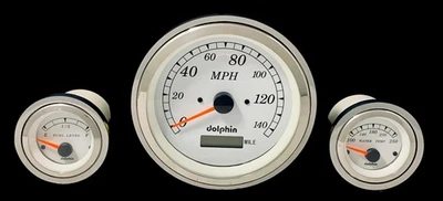 1957 Chevy Car 3 Gauge GPS Dash Panel 5" Speedometer PC - Image 1 of 4