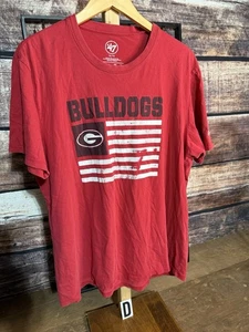 ‘47 Brand Georgia Bulldogs Shirt Mens XL Red Graphic Print Football College - Picture 1 of 5