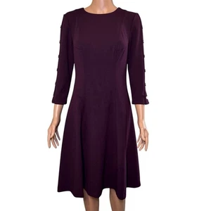 Vestido TOMMY HILFIGER Cremallera 3/4 Botones Acentuado Mangas Hasta la Rodilla Talla 6 - Imagen 1 de 11