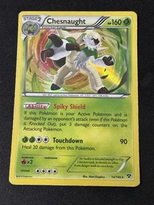2014 XY Pokemon Chesnaught 14/146 Holo Rare HP - Bild 1 von 2