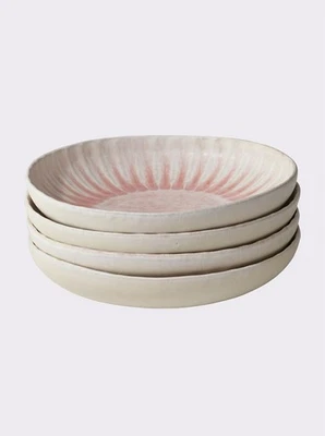 Tellerset rosa 22 cm Impressionen Keramik tiefe Teller 4er Set UVP: 59,99€ 10.18 - Bild 1 von 2