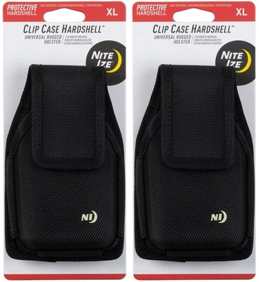 Nite Ize Clip Case Hardshell Universal Rugged Holster, XL - Vertical (2-Pack) - Image 1 of 4