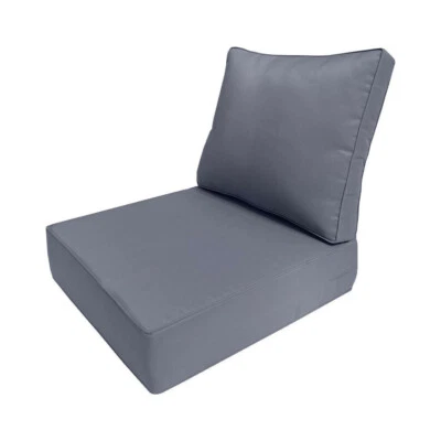 |SLIPCOVER ONLY| Outdoor Same Piped Deep Seat Backrest Pillow Cover Large AD001 - Image 1 of 4