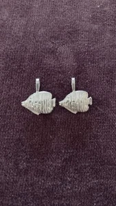 Set of 2 Sterling Fish Charms - Picture 1 of 3