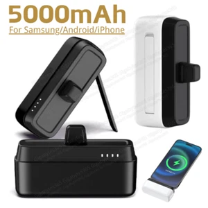 Mini Power Bank Portable 5000mAh Fast Charger External Battery For iPhone Type C - Picture 1 of 15