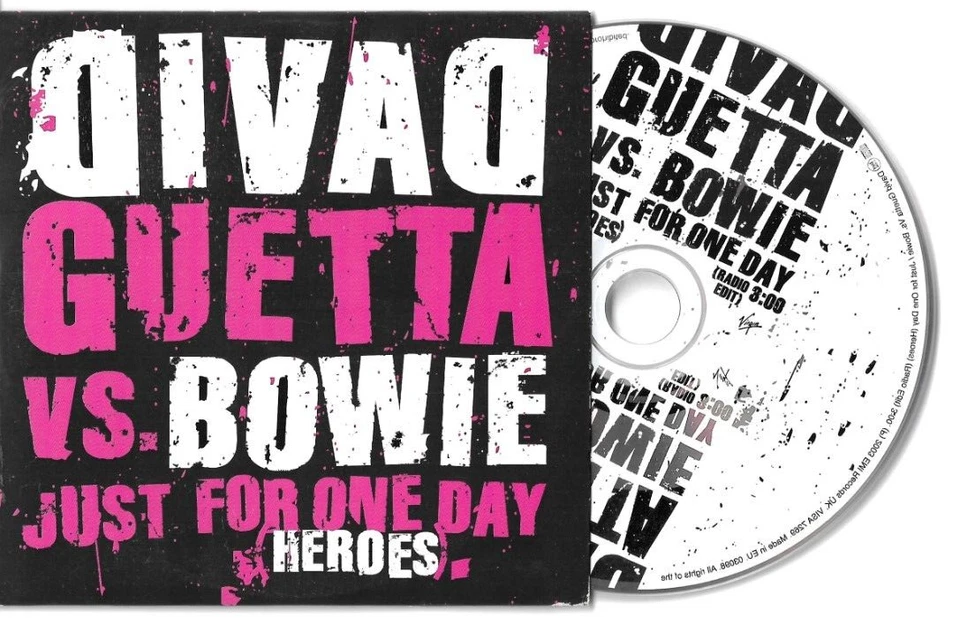 David Guetta Vs Bowie - Just For One Day (Heroes) - Scarce 2003 UK 1trk promo CD - Image 1 of 1