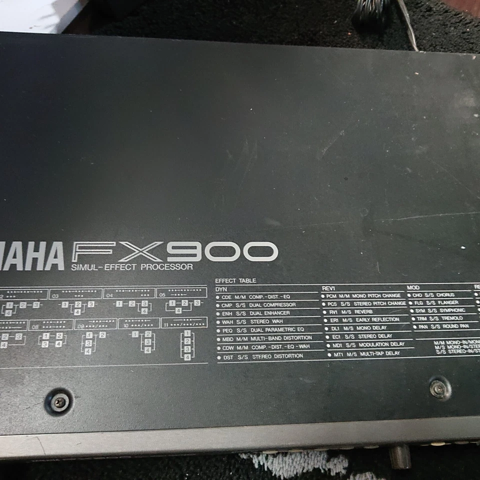 YAMAHA FX900 SIMUL-EFFECT PROCESSOR - operation confirmed - as is - Image 1 of 4