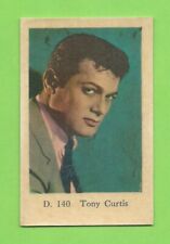 1961 Dutch Gum Card D #140 Tony Curtis
