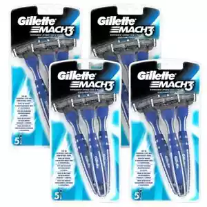 Gillette Mach3 Einwegrasierer - 5er Pack - glatte Rasur & Komfort - Bild 1 von 6