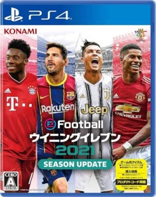 EFOOTBALL Winning Eleven 2021 Season Update PS4 Sony PlayStation 4 w/Case JP 24 - Image 1 of 4