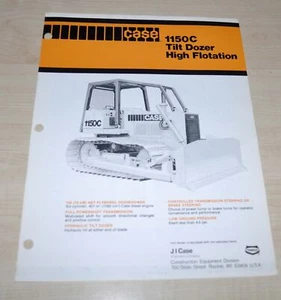 Folleto de ventas de tractor de alta flotación Case 1150 excavadora inclinable folleto - Imagen 1 de 3
