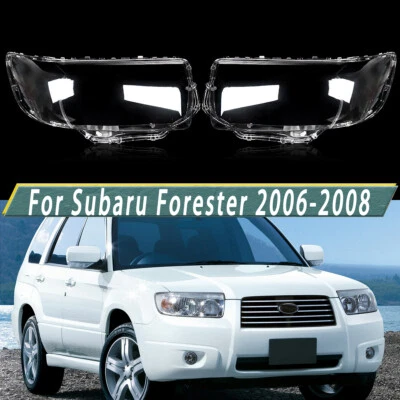 Pair Headlight Lens Cover For Subaru Forester 2006-2008 - Image 1 of 4