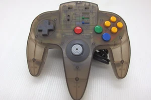 Nintendo 64 Controller Clear black Turbo Official ASCII Nintendo as is - Picture 1 of 8