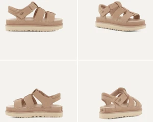 UGG Goldenstar Strap Driftwood Suede Platform Sandal Women's US sizes 5-12/NEW!! - Picture 1 of 1