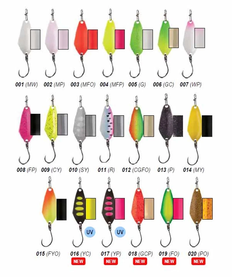 RAPTURE SPECIALE TROUT AREA SPOON PRISM 32mm 2,6gr TROTA LAGO SPINNING AGONISMO