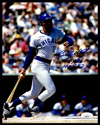 BILLY WILLIAMS SIGNED 8X10 PHOTO INSCRIBED "ROY 61 HOF 87" JSA COA CHICAGO CUBS - Image 1 of 2