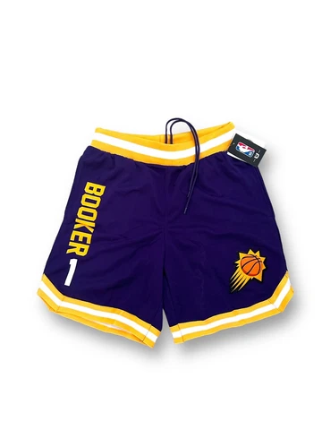 NWT NBA Phoenix Suns Men's Devin Booker basketball Shorts Purple M Inseam 9'' Cover