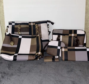 Womens Handbag Messenger Shoulder Bag Luxury Handbag Great Condition 6 Pieces - Picture 1 of 21