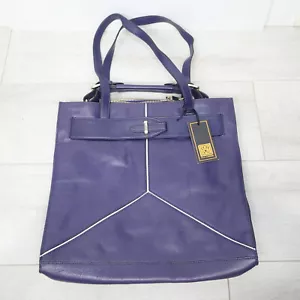 Pour La Victoire Tote bag purple leather handbag - Picture 1 of 12