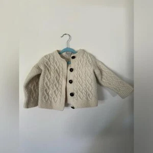 Blarney Wool Cardigan Cream Kids 6 - Picture 1 of 6