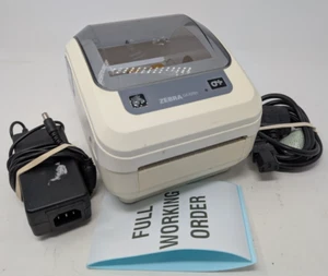 Zebra GK420d 4x6 Thermal Label Printer in white - fully working (READ DESC) - Afbeelding 1 van 7