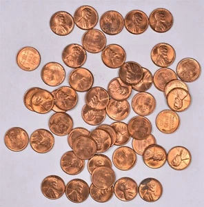 1946-D Lincoln Wheat Penny Cent - BU Roll - Picture 1 of 2