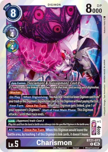 Charismon BT21-073 Rare NM World Convergence Digimon TCG - Picture 1 of 1