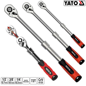 YATO Teleskop Ratschenschlüssel Umschaltknarre Knarre Ratsche 1/2" 3/8" 1/4" - Bild 1 von 2