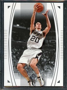2003-04 SP Authentic Basketball - #78 - Manu Ginobili - San Antonio Spurs