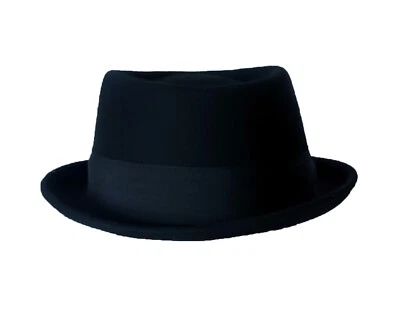CAPPELLO IN FELTRO 100% LANA, MODELLO PORK PIE. PORK PIE FELT HAT - Immagine 1 di 4