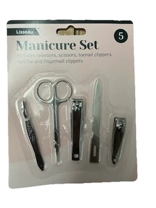 Juego de 5 piezas de manicura cortaúñas tijeras de uñas pinzas relleno  - Imagen 1 de 1