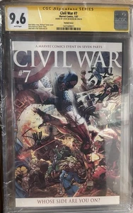 CIVIL WAR 7 VARIANT CGC SS 9.6 SIGNED STEVE MCNIVEN CAPTAIN AMERICA SPIDER-MAN - Picture 1 of 1