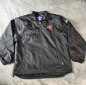Vintage Reebok Tampa Bay Buccaneers Jacke Gr. Large Team ausgestellt auf Feldtrainer - Bild 1 von 10