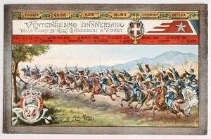ITALY 1914 - 24. Horse Reggimento Military War Propaganda Picture PPC RIETI to.. - Picture 1 of 3