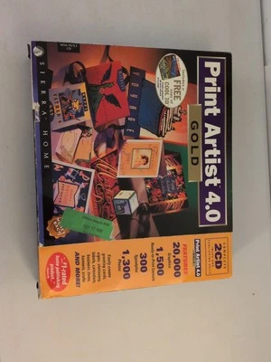 Print Artist 4.0 Gold PC CD Text Effects Layouts Graphic Publishing Tool New  - Image 1 of 4