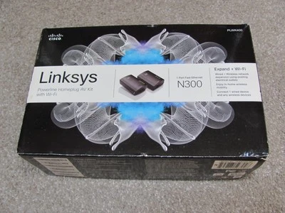 Linksys PLWK400 Powerline Homeplug AV Wireless Network Extender Kit - Image 1 of 4