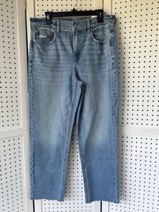 NWT American Eagle Jeans Women’s Super High Rise Ankle Straight Sz 12 Regular - Picture 1 of 9