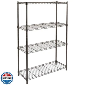 Amazon Basics 4-Shelf Adjustable Heavy Duty Steel Wire Rack Storage Shelving - Picture 1 of 5