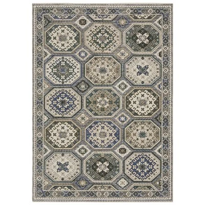 东方织工黑斯廷斯地毯HA05H休闲象牙经典奖章 — 第 1/3 张图片