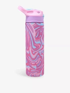 NEW SMIGGLE STAINLESS STEEL BOTTLE FLIP SPOUT KIDS WATER BOTTLE SCHOOL INSULATED - Picture 1 of 1