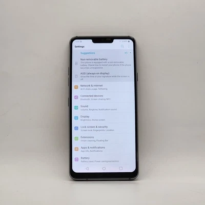 LG G7 ThinQ G710VM 64GB Platinum Gray (Verizon/Unlocked) - Image 1 of 4