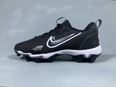 耐克 Force Trout 9 Keystone 黑色白色棒球鞋青少年 FB9731-001 尺码 5Y — 第 1/4 张图片