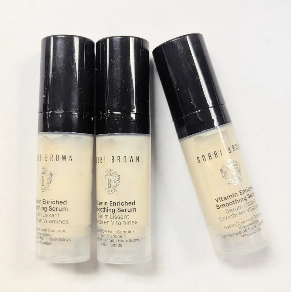 Lote de 3 Bobbi Brown Vitamin Enriched Smoothing Serum 0,14 oz/4 ml novo sem caixa - Imagem 1 de 2
